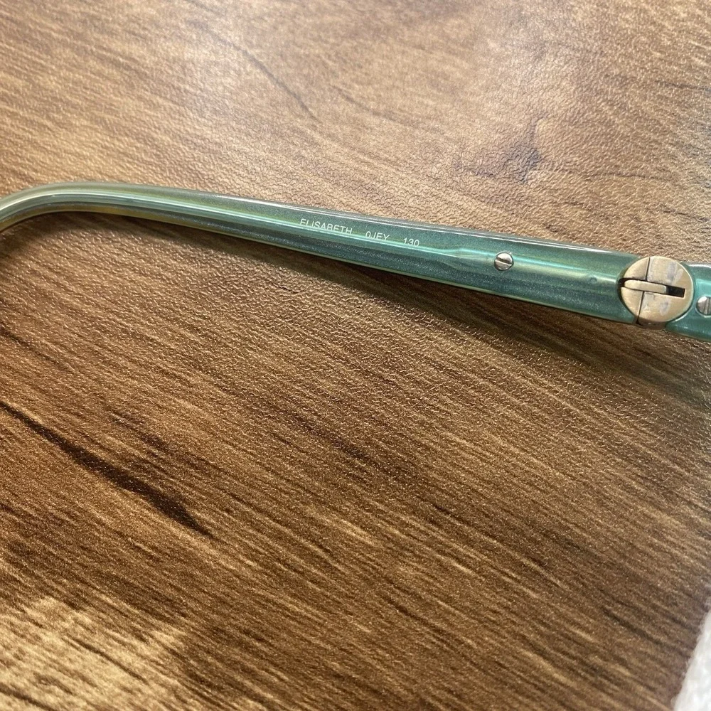 Kate Spade Eyeglasses Women FRAMES ONLY Elisabeth OJey 130 Black Teal Green 621